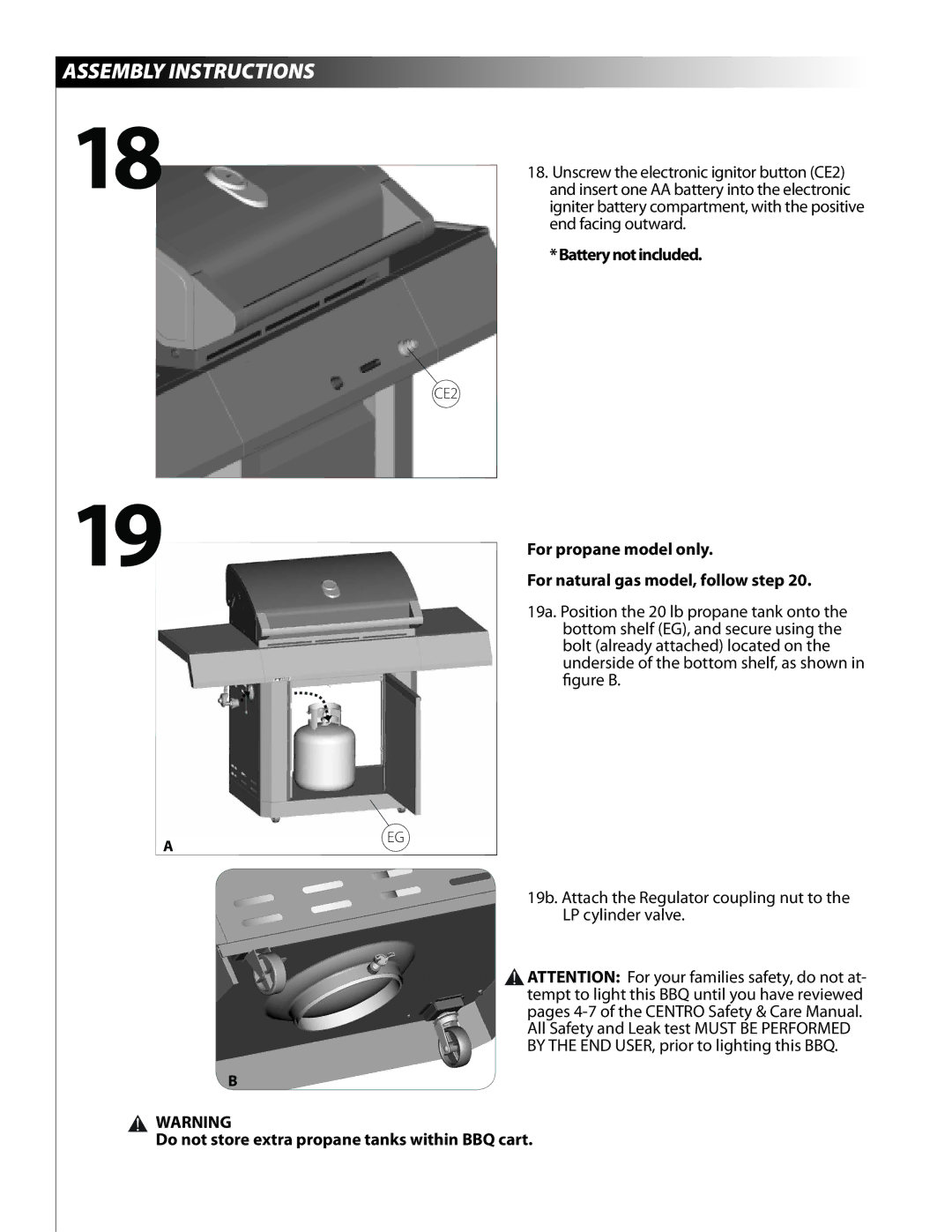 Centro 3800 warranty Batterynotincluded 