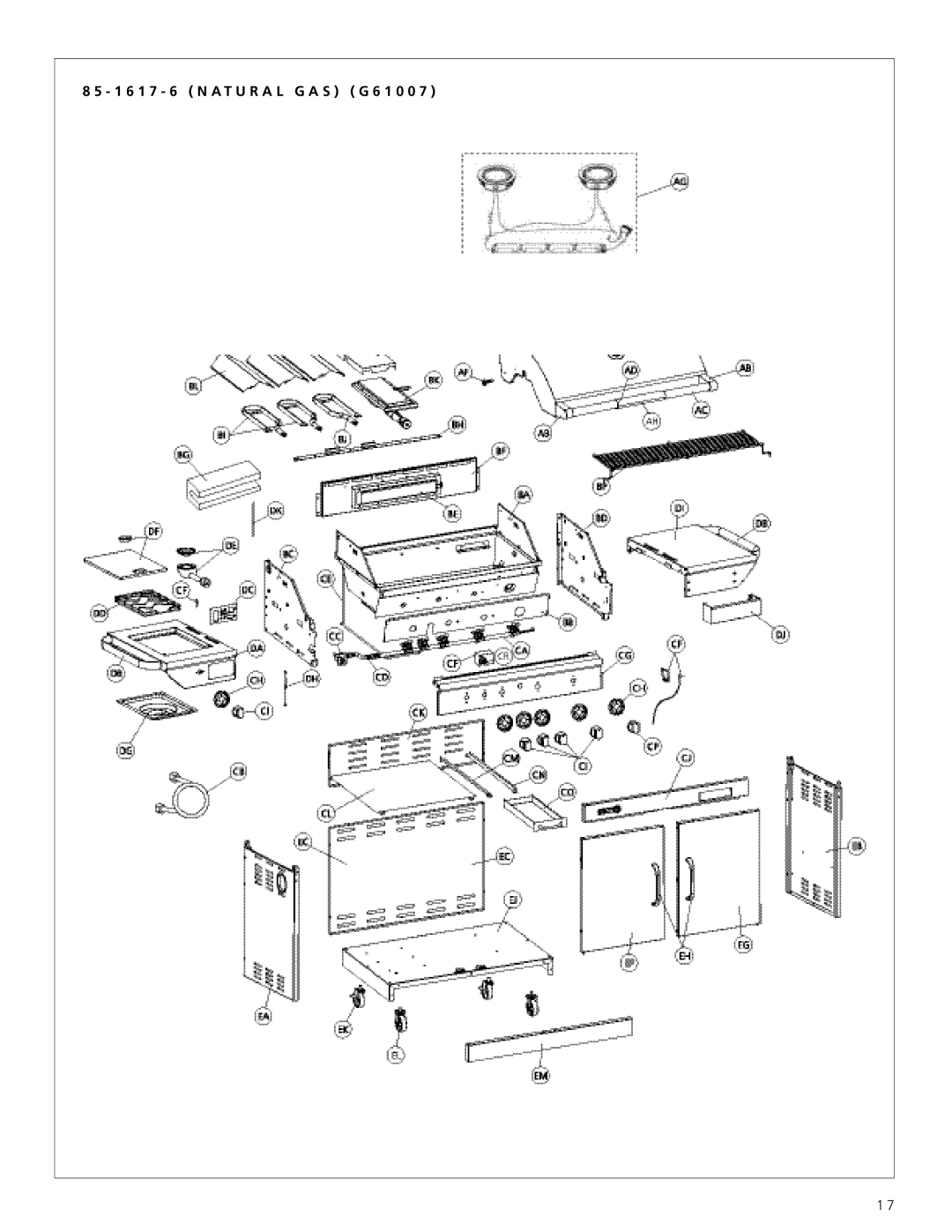 Centro 6500 warranty 1 6 1 7 6 N a T U R a L G a S G 6 1 0 0 