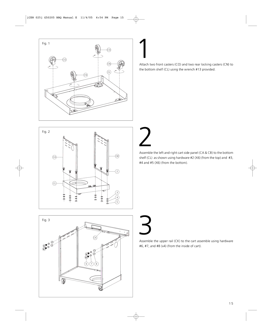 Centro warranty CEN 025 G50205 BBQ Manual E 11/4/05 654 PM 