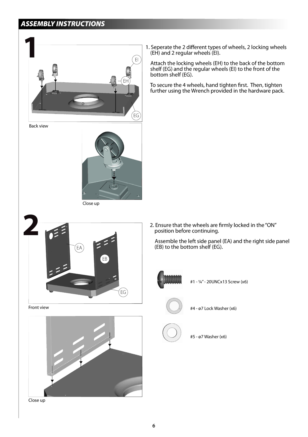 Centro G51202, G51204 warranty Ensure that the wheels are firmly locked in the on 