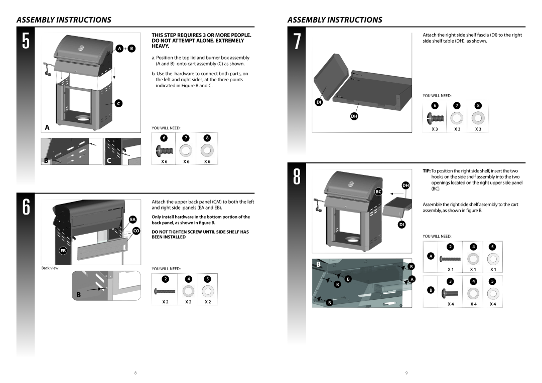 Centro G51207, G51210, 3900S warranty Assembly Instructions 