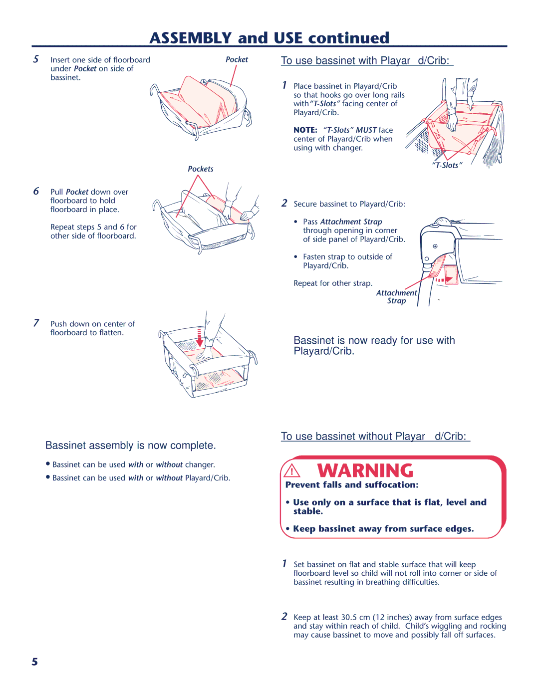 Century 10-762 instruction manual Bassinet assembly is now complete 