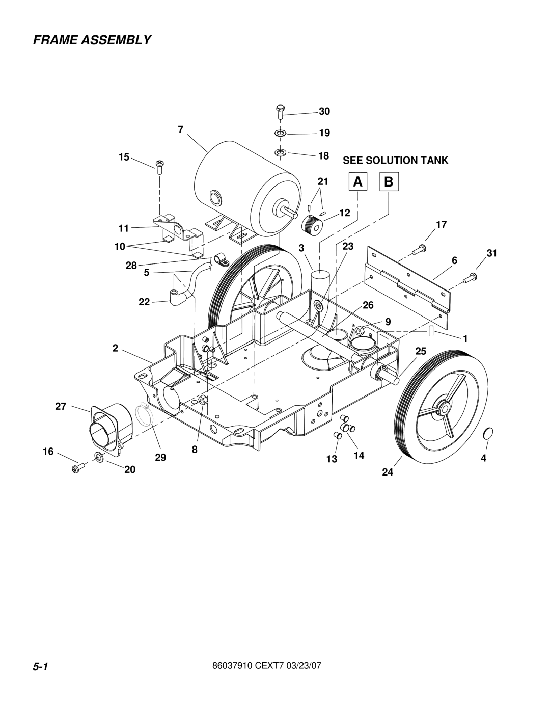 Century CEXT7 manual Frame Assembly 