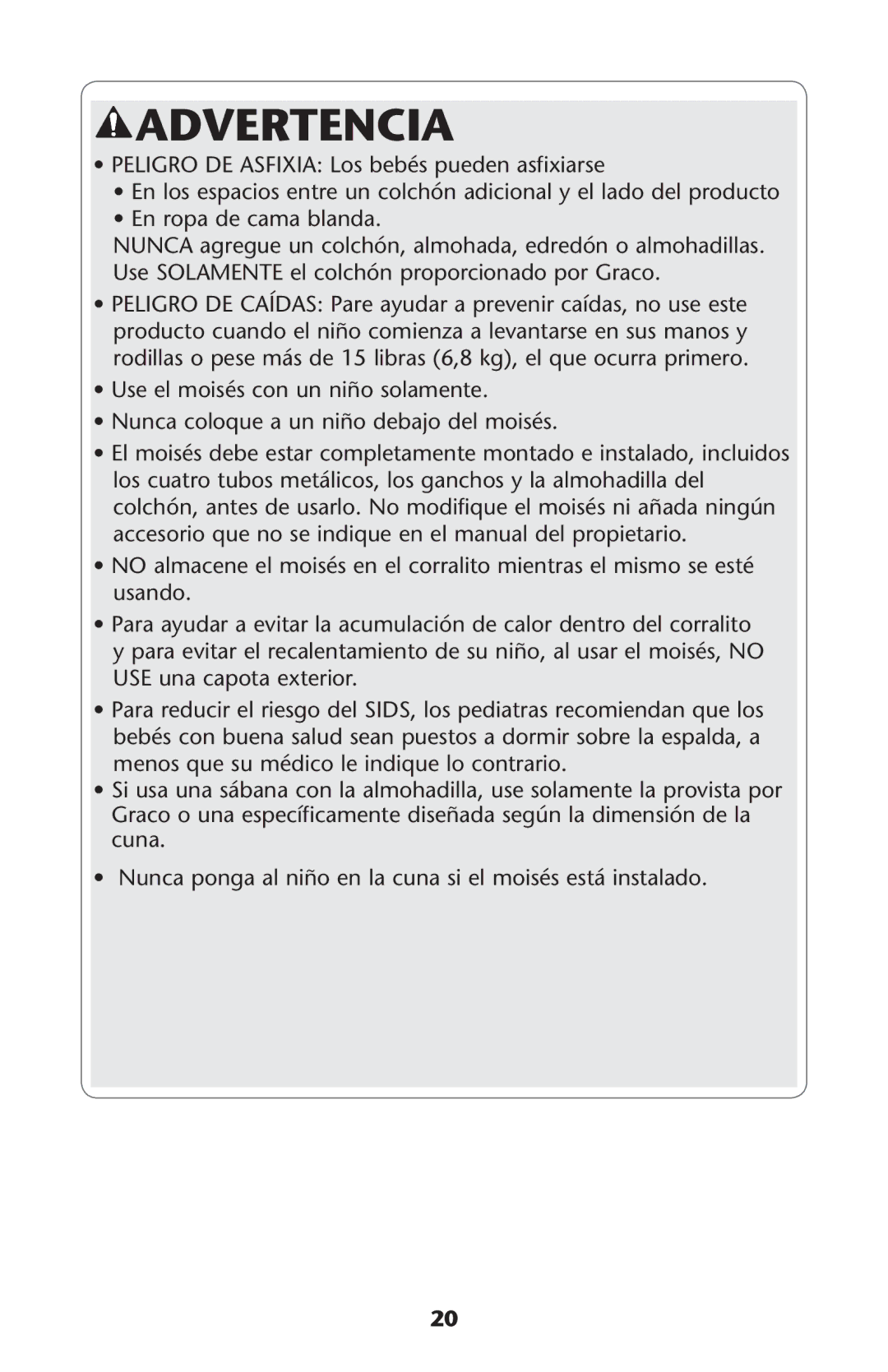 Century none owner manual Advertencia 