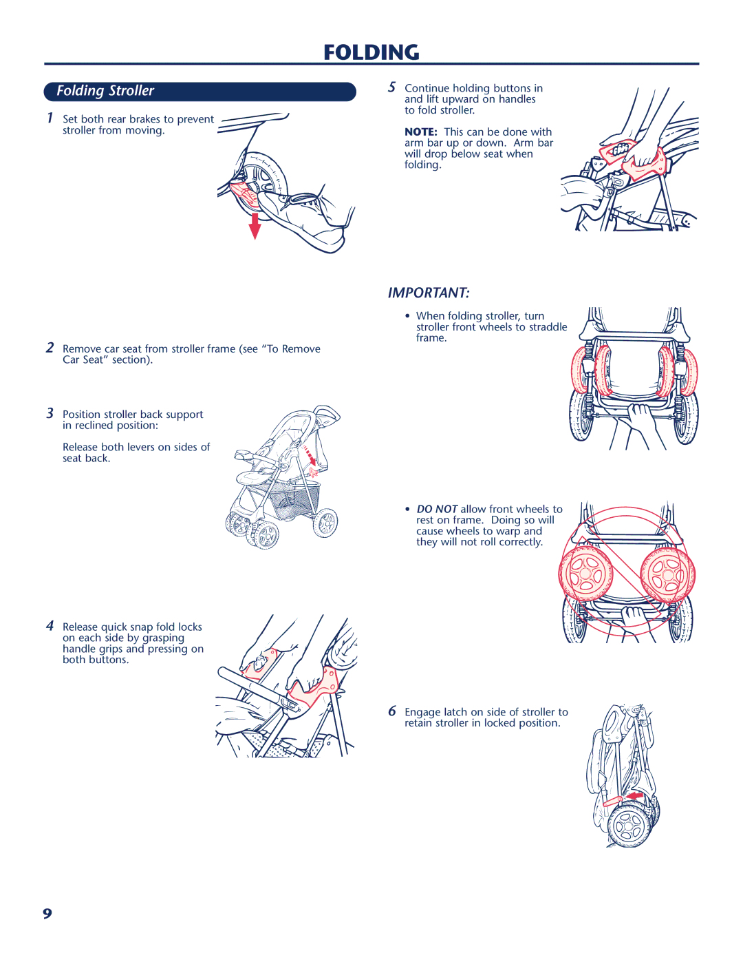 Century PM-1026AB manual Folding Stroller 