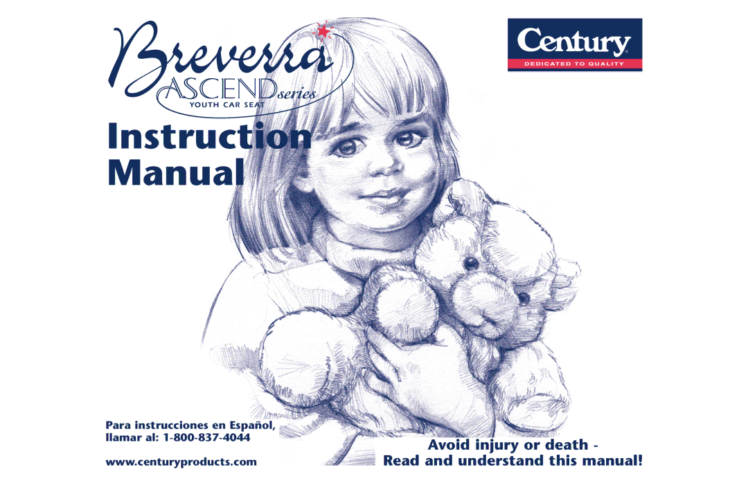 Century PM-1378AB instruction manual Instruction Manual, Avoid injury or death Read and understand this manual 