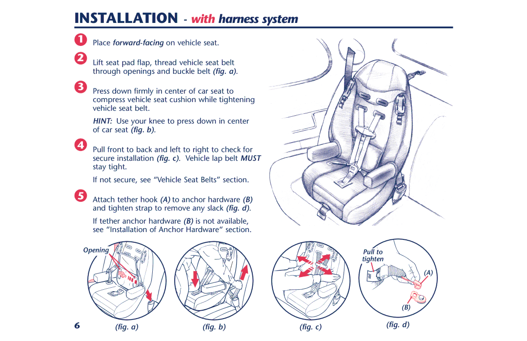 Century PM-1378AB instruction manual Installation with harness system 