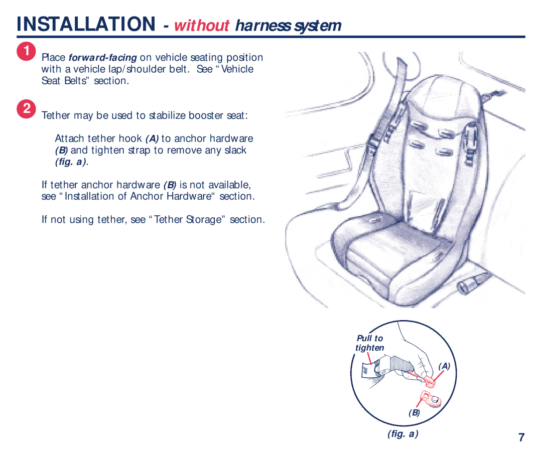 Century PM-1435AB manual Installation without harness system 