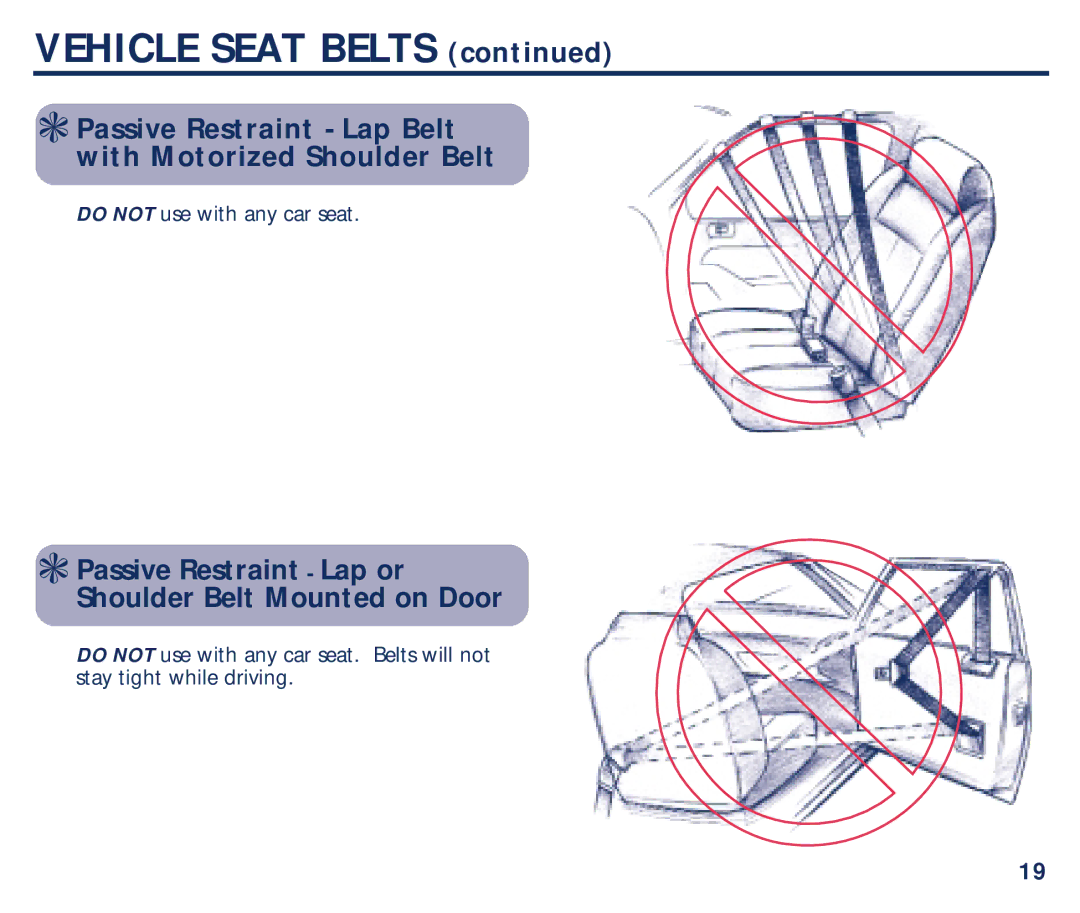 Century PM-1634AB 6/01 manual Passive Restraint Lap Belt with Motorized Shoulder Belt 