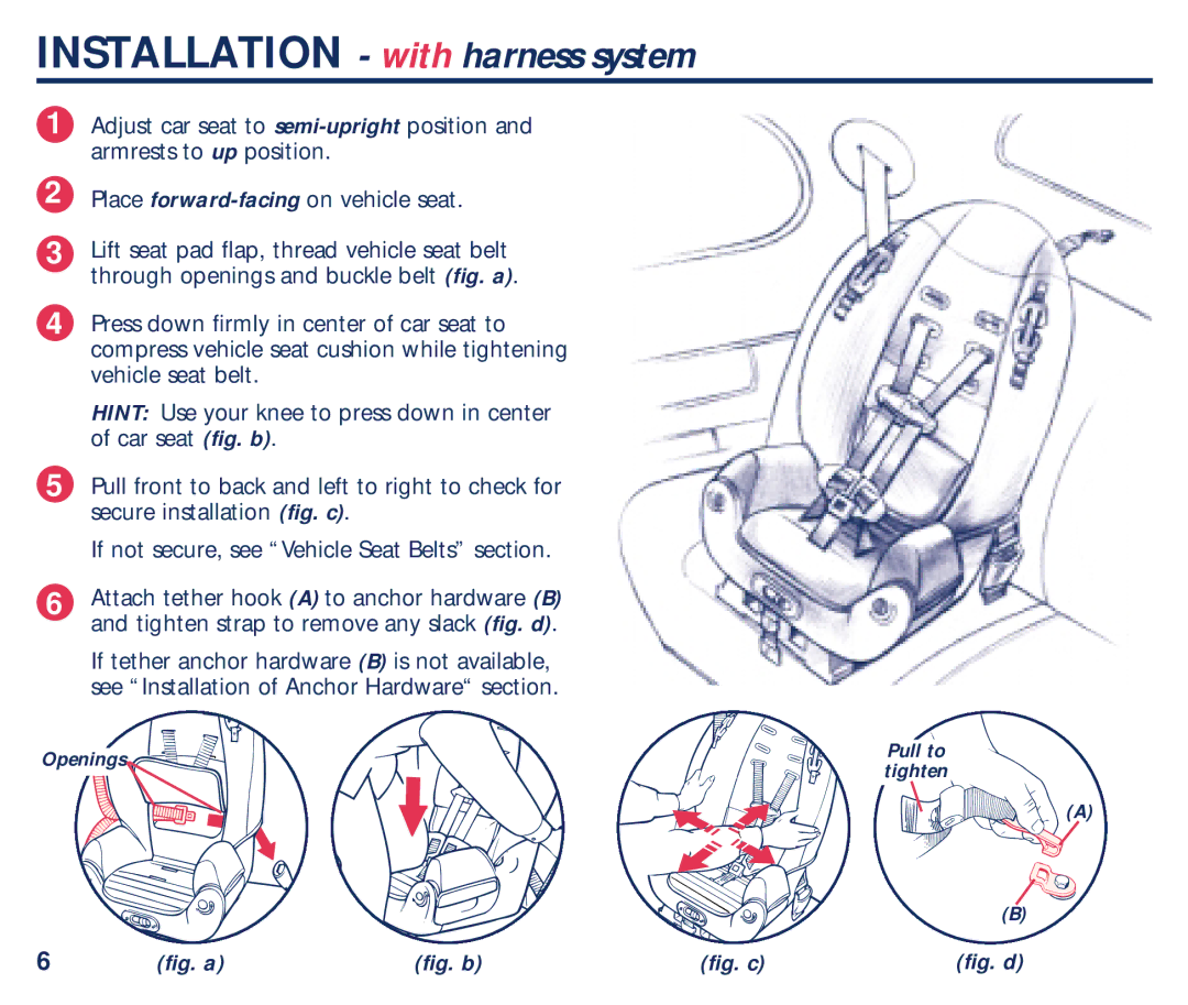 Century PM-1707AB manual Installation with harness system 