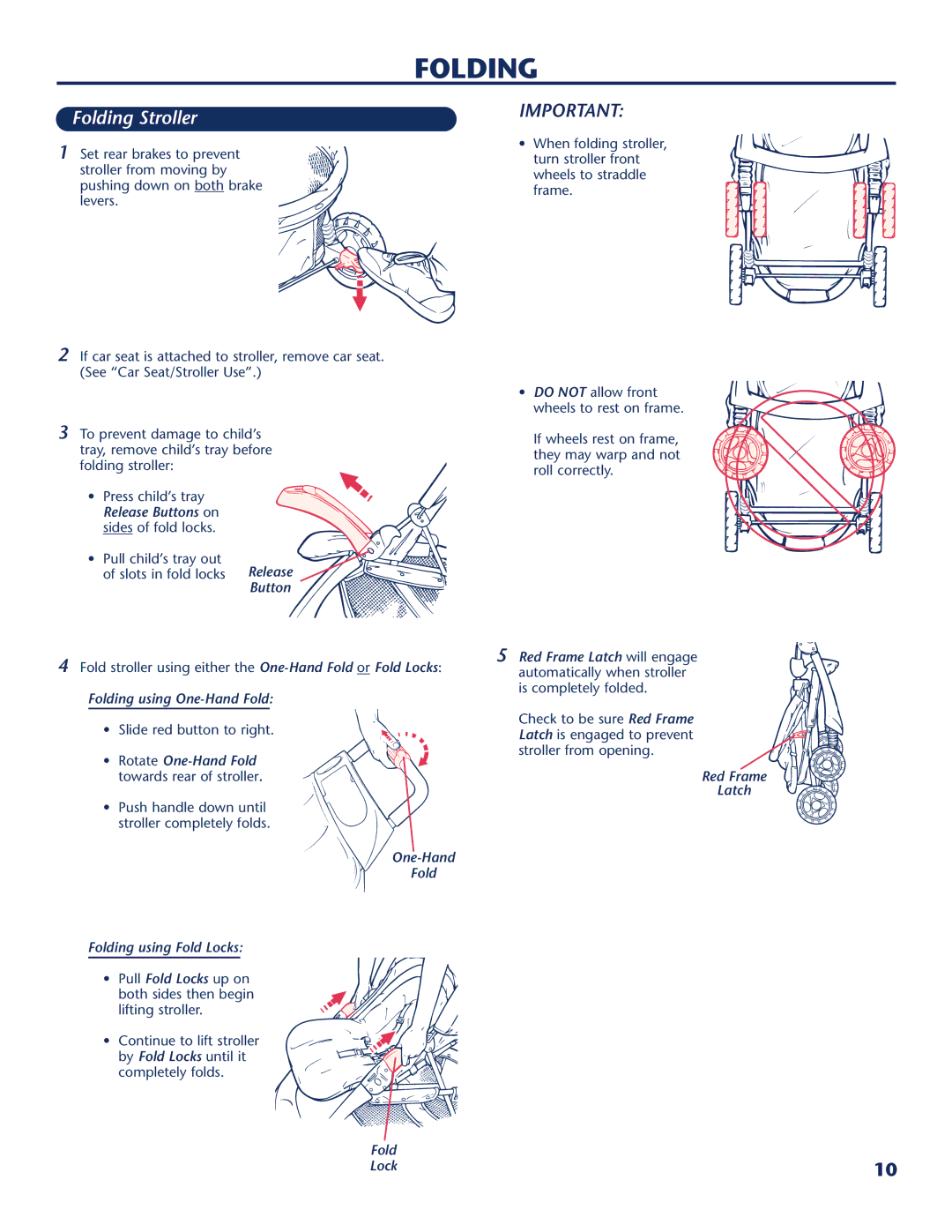 Century PM-1722AC instruction manual Folding Stroller 