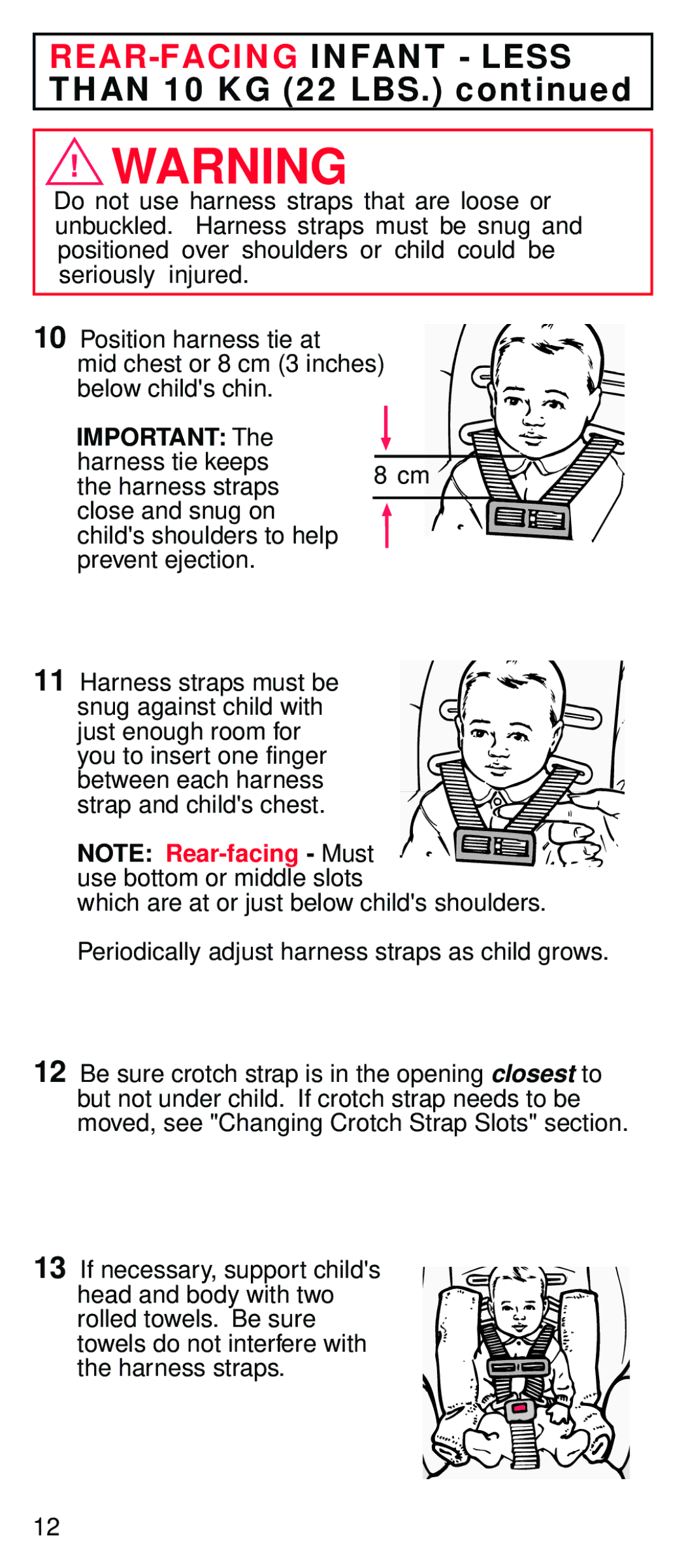 Century STE instruction manual Important The harness tie keeps 