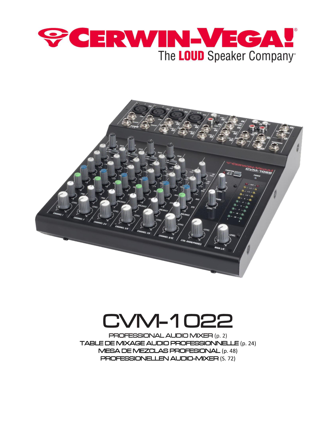 Cerwin-Vega CVM-1022 manual 