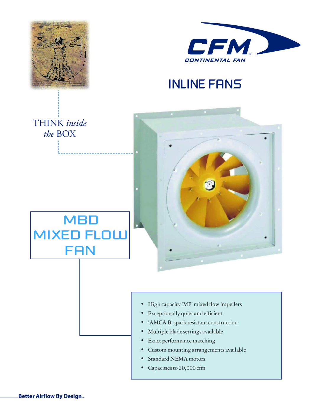 CFM 109539 manual MBD Mixed Flow FAN 