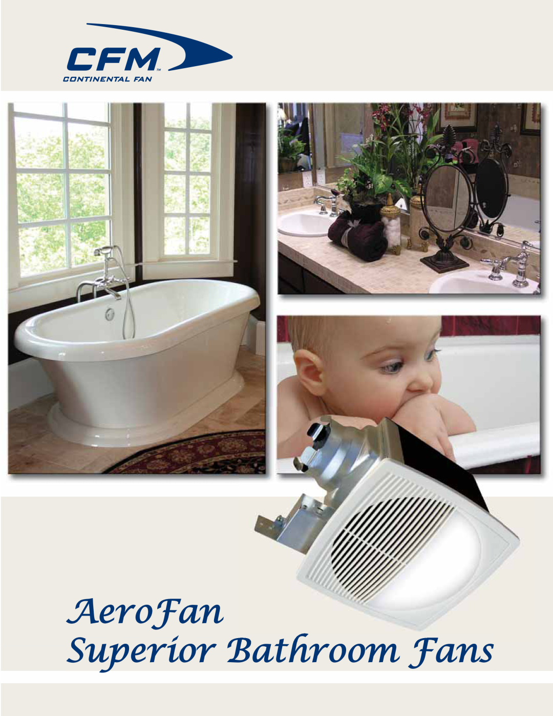 CFM manual AeroFan Superior Bathroom Fans 