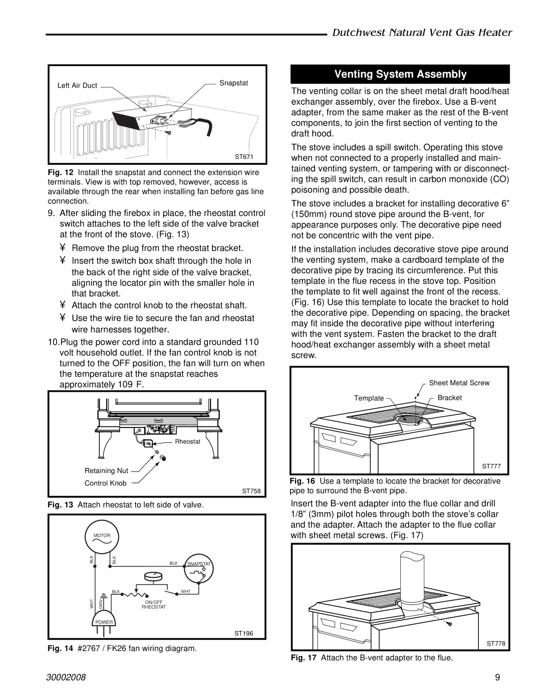 CFM Corporation 2467, 2468 manual Venting System Assembly 