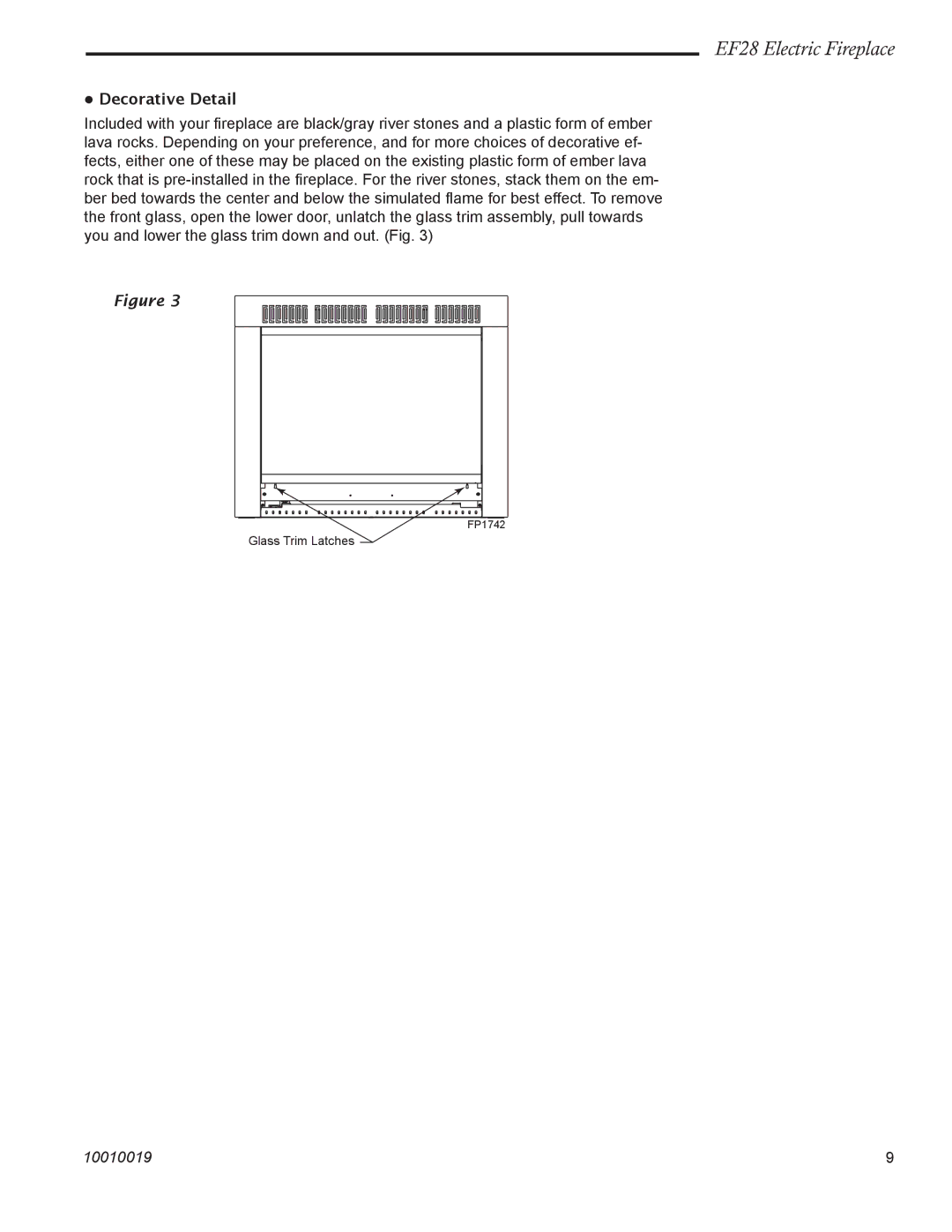 CFM Corporation EF28 manual Decorative Detail 