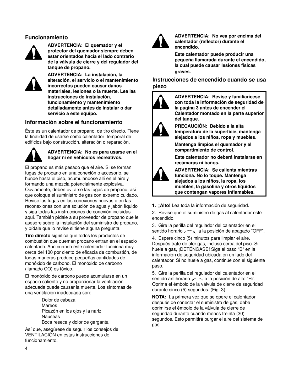 CFM Corporation RMC-TT15P, RMC-TT30P manual Funcionamiento, Información sobre el funcionamiento 