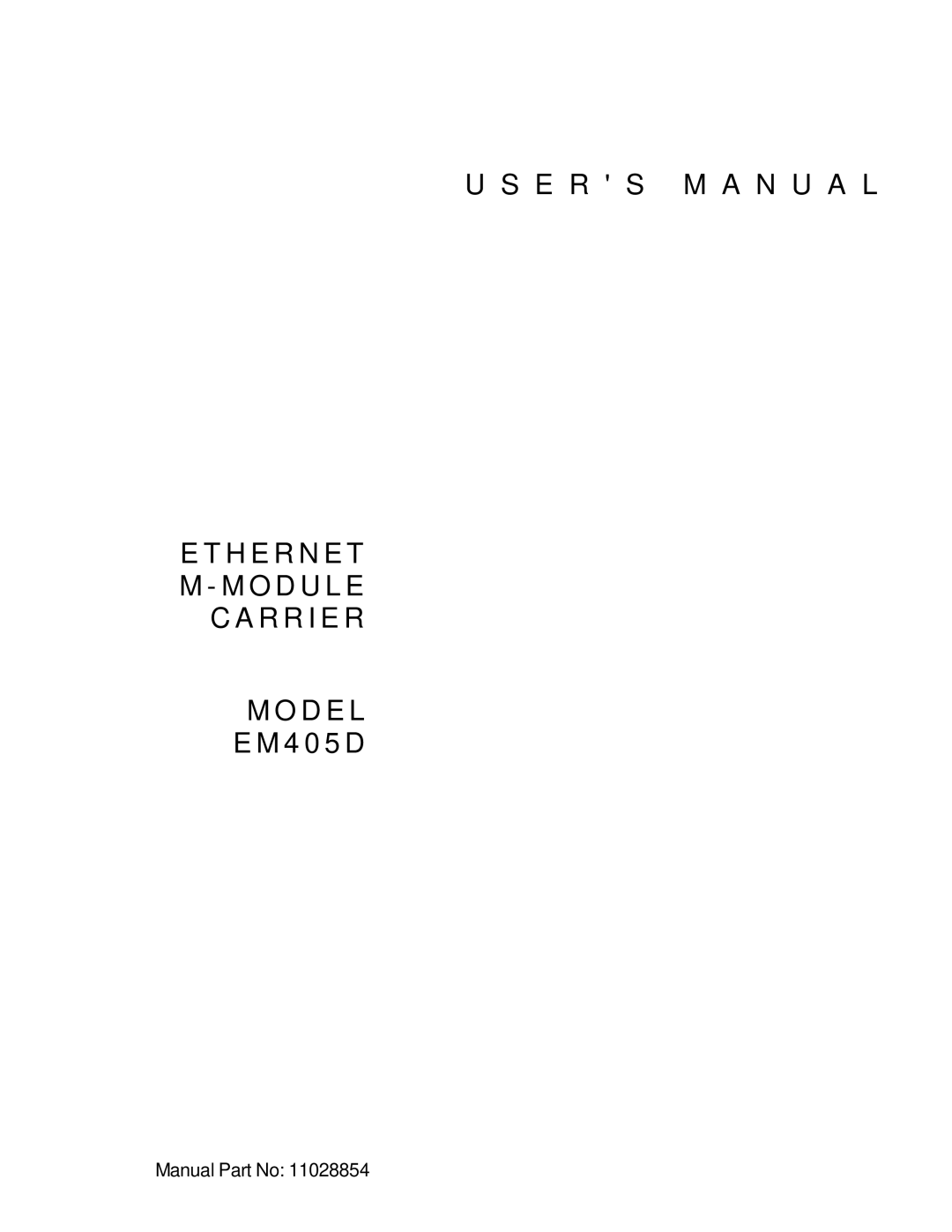 CH Tech EM405D user manual H E R N E T 