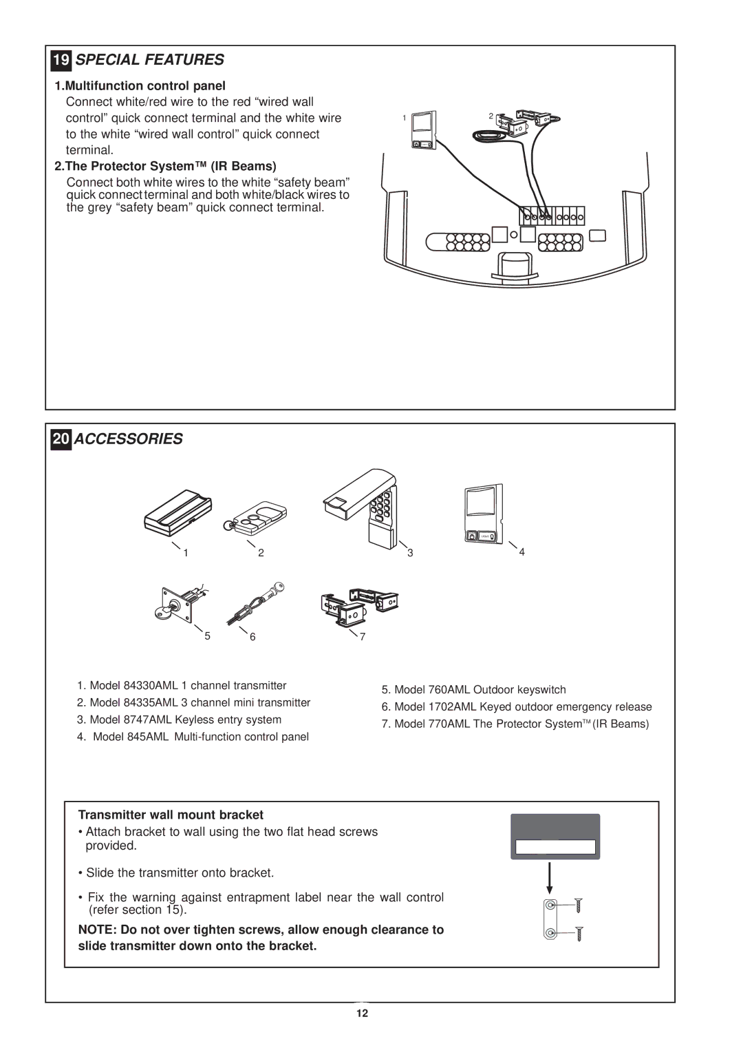 Chamberlain CR550 operating instructions Ial, Res, ACC ESS or IES 