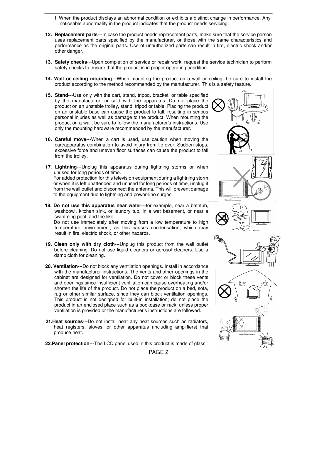 Changhong Electric TM201F7U, TM150F7U, TM150F7U, TM201F7U manual 