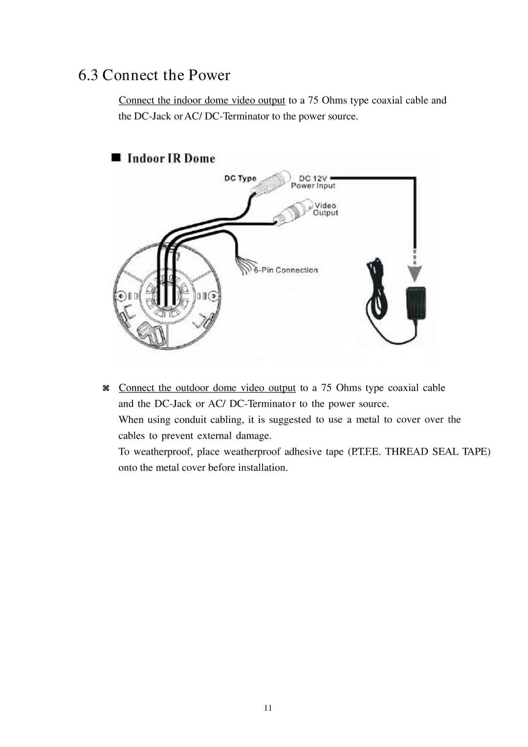 Channel Vision 6106, 6128 manual Connect the Power 