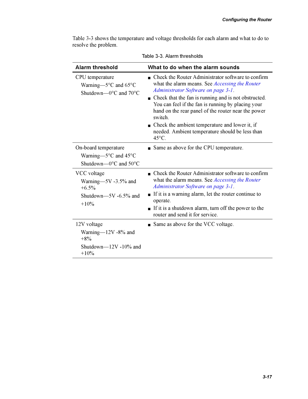 Chaparral Chaparral FS 1310 manual Alarm threshold What to do when the alarm sounds, Administrator Software on 