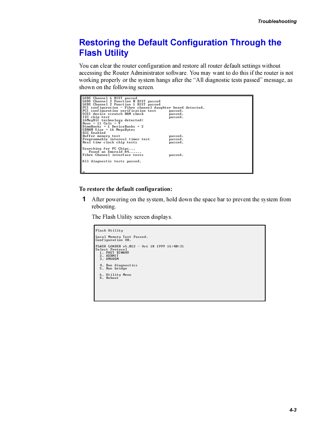 Chaparral Chaparral FS 1310 manual To restore the default configuration 