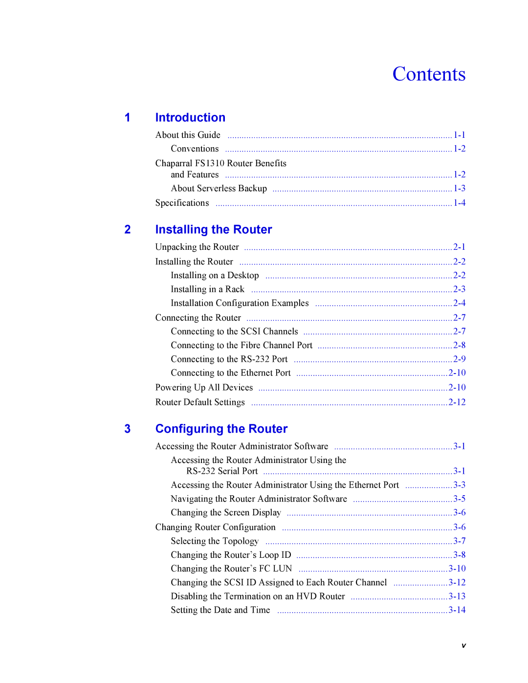 Chaparral Chaparral FS 1310 manual Contents 