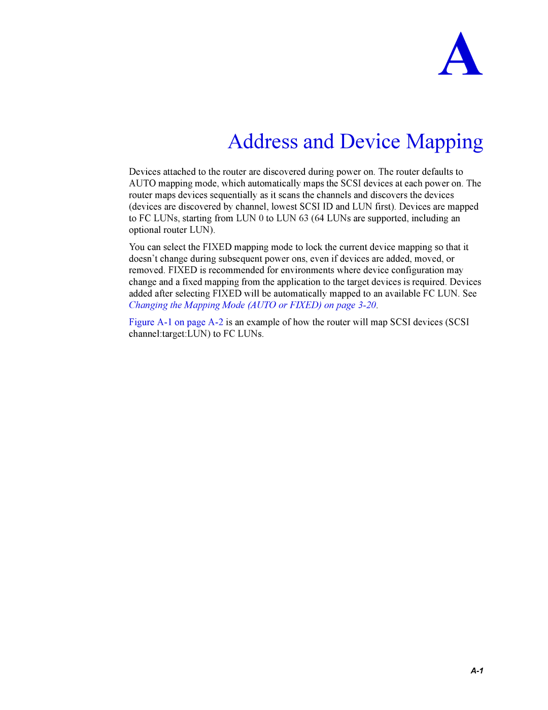 Chaparral Chaparral FS 1310 manual Address and Device Mapping 