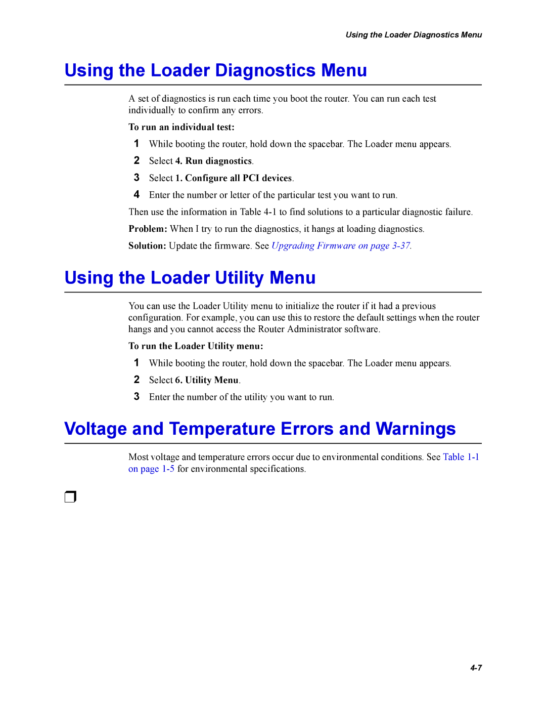 Chaparral FS2620R manual Using the Loader Diagnostics Menu, Using the Loader Utility Menu 