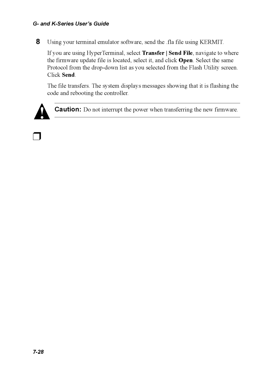 Chaparral K5312/K7313, G5312/G7313 manual K-Series User’s Guide 