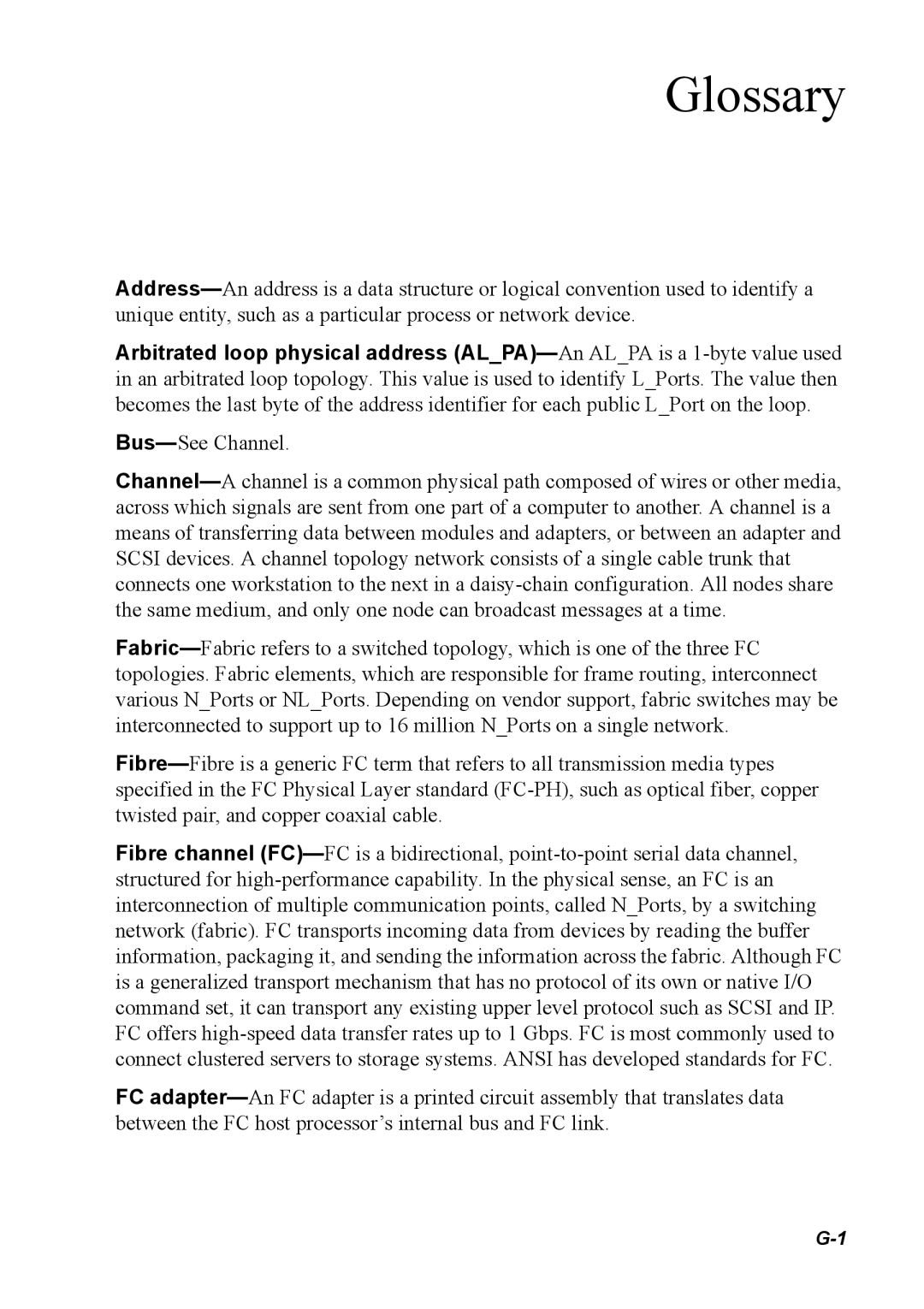 Chaparral G5312/G7313, K5312/K7313 manual Glossary 