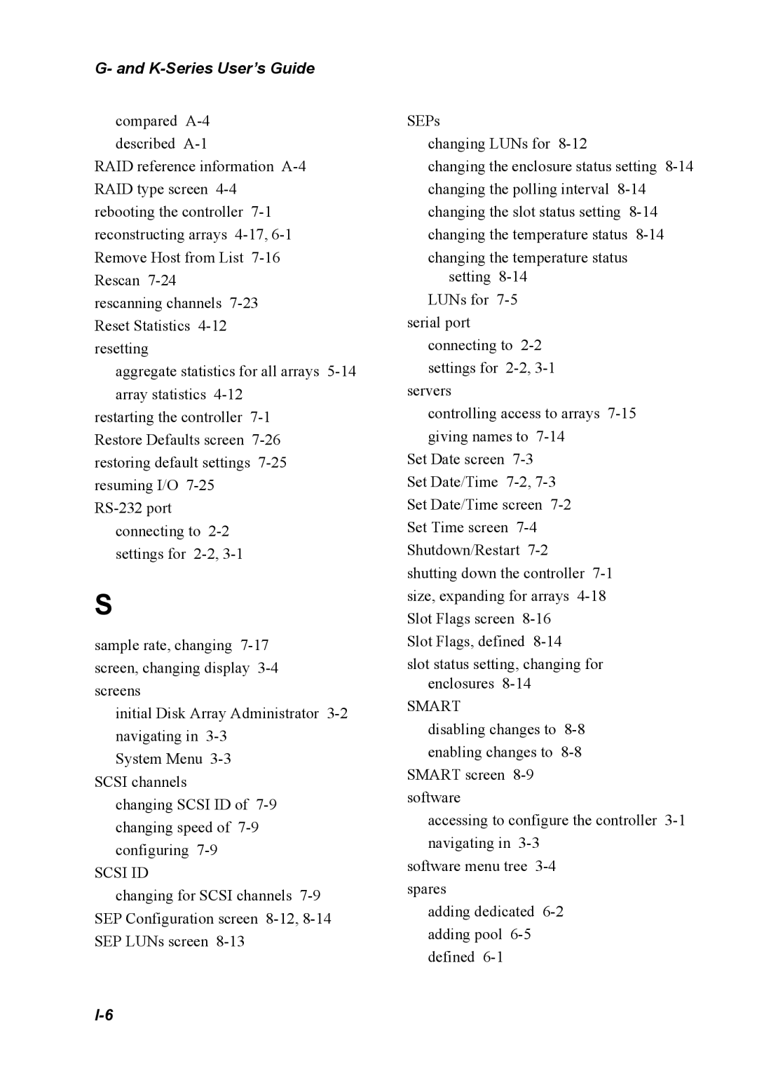 Chaparral K5312/K7313, G5312/G7313 manual Scsi ID 