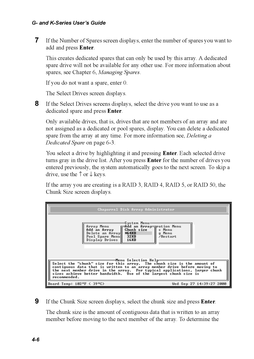 Chaparral K5312/K7313, G5312/G7313 manual K-Series User’s Guide 