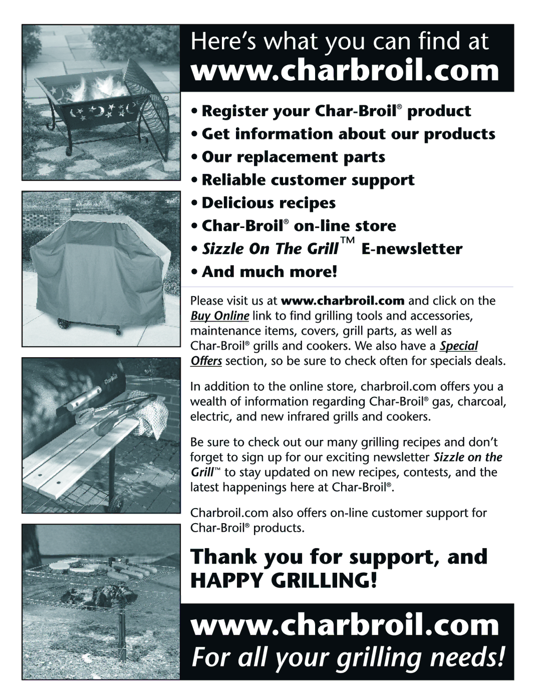 Char-Broil 10201595 manual 