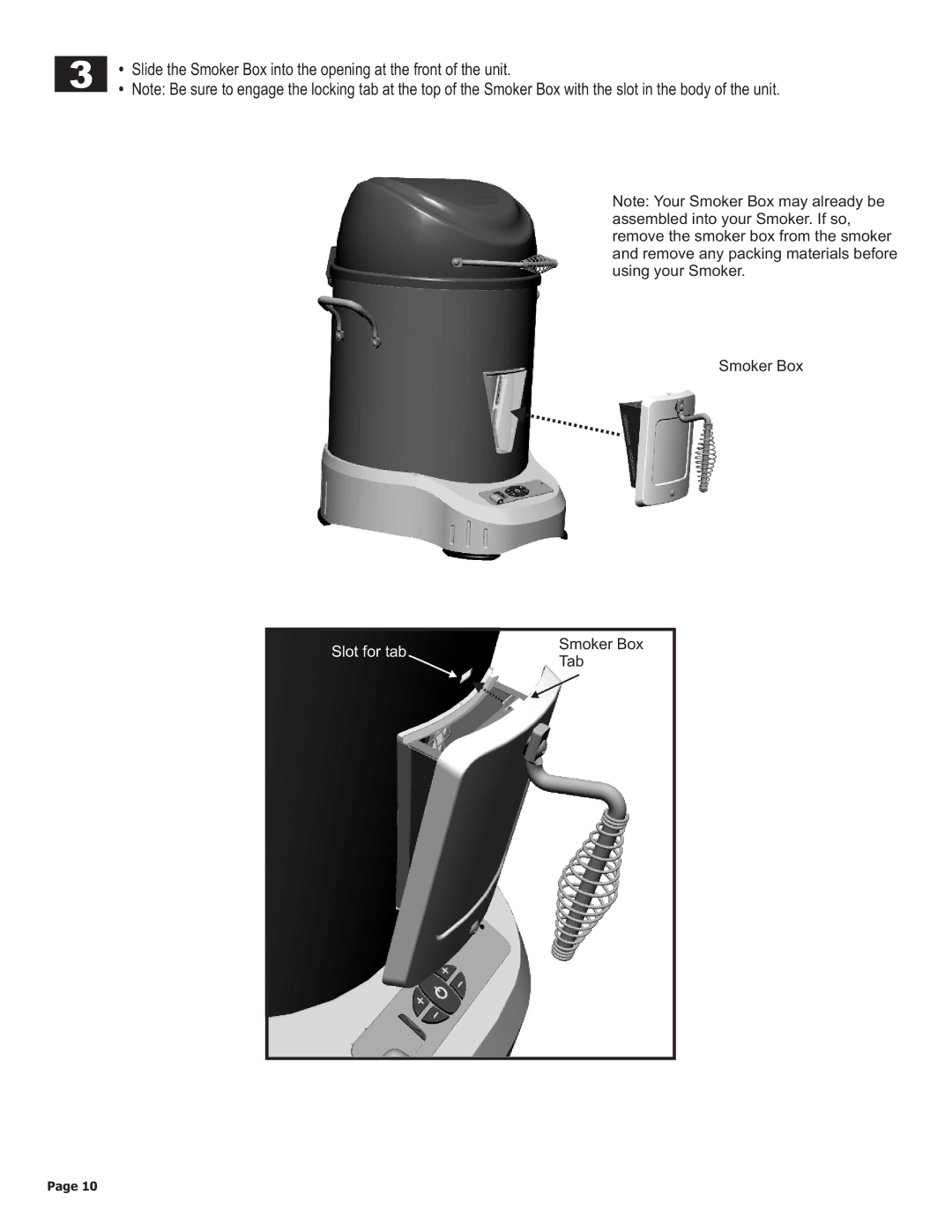 Char-Broil 11101625-A1 manual Slot for tab 