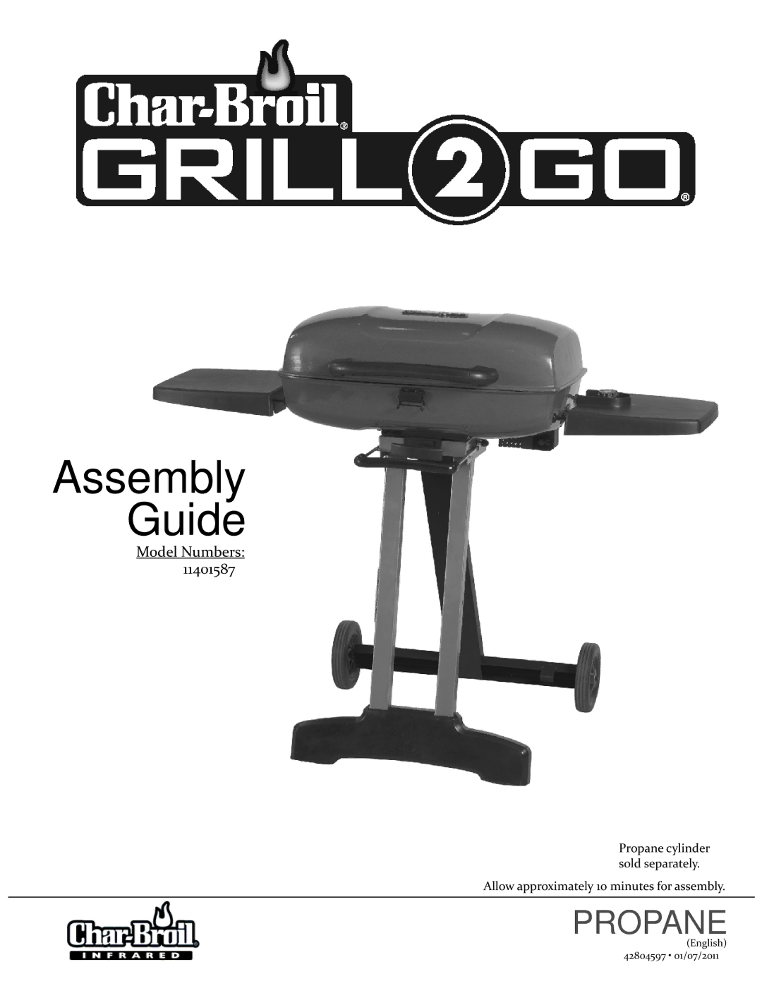 Char-Broil 11401587 manual Assembly Guide 