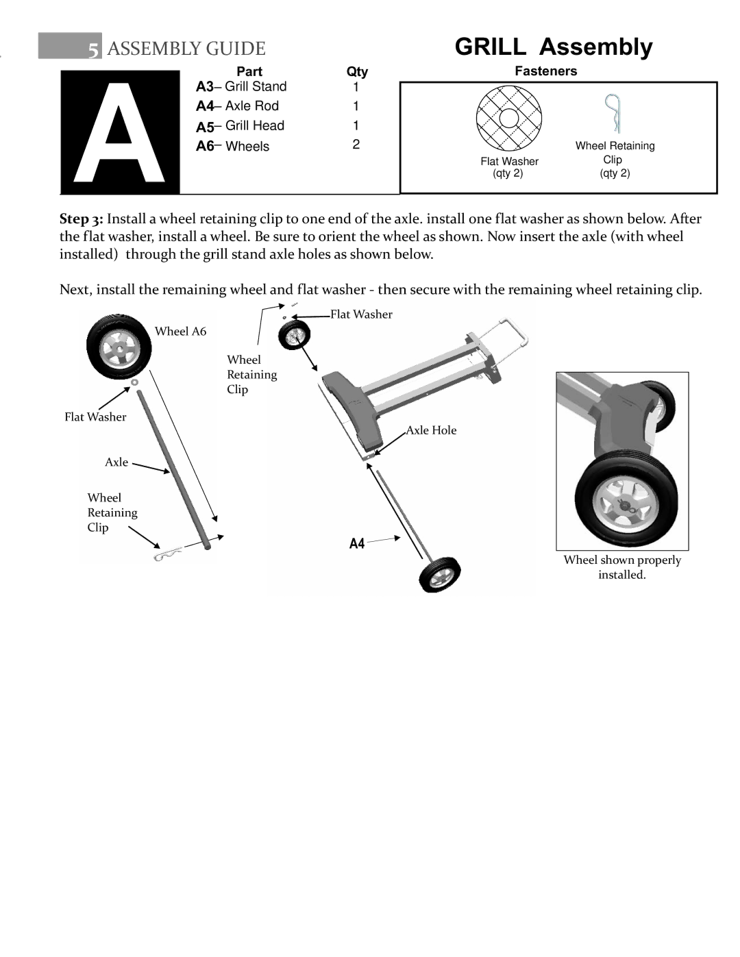 Char-Broil 11401587 manual Grill Assembly 