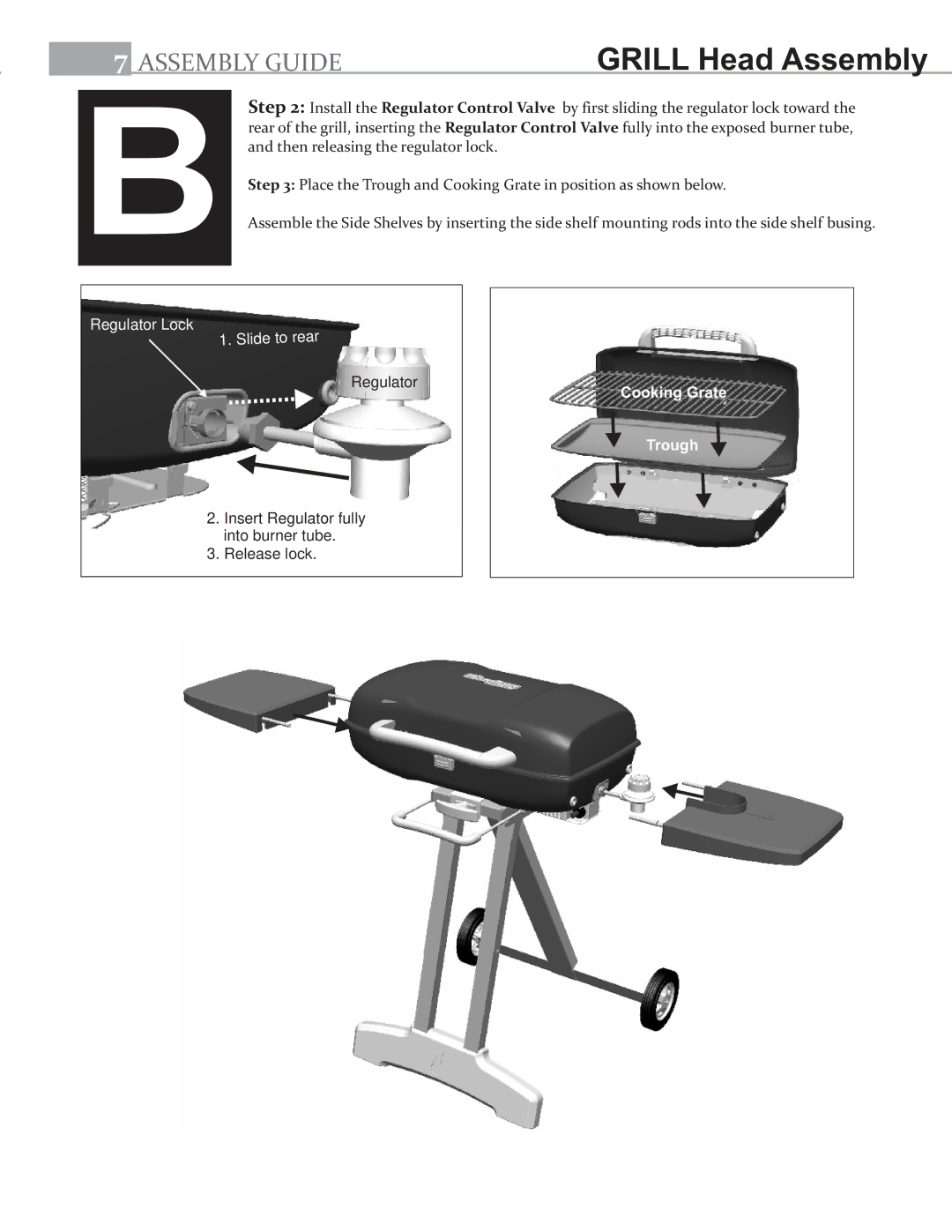 Char-Broil 11401587 manual Cooking Grate Trough 