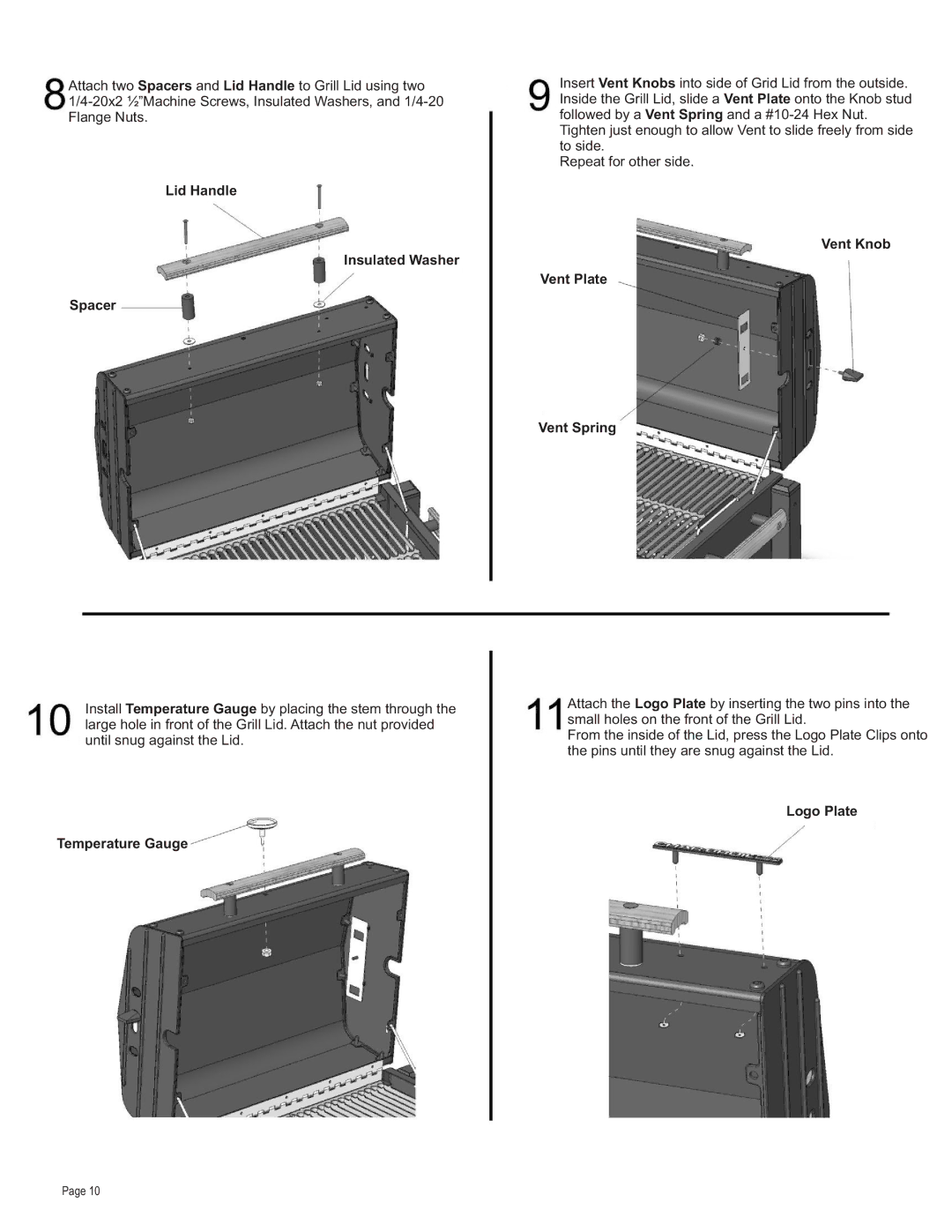 Char-Broil 12301388 manual Logo Plate 