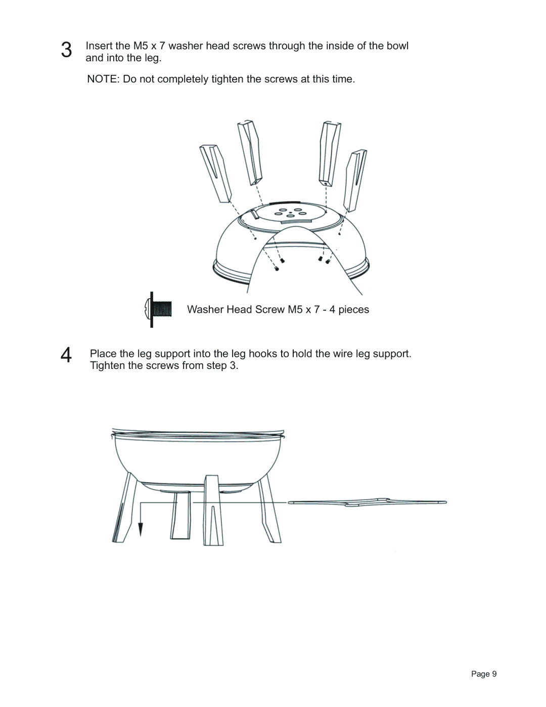 Char-Broil 12301719 manual Into the leg 