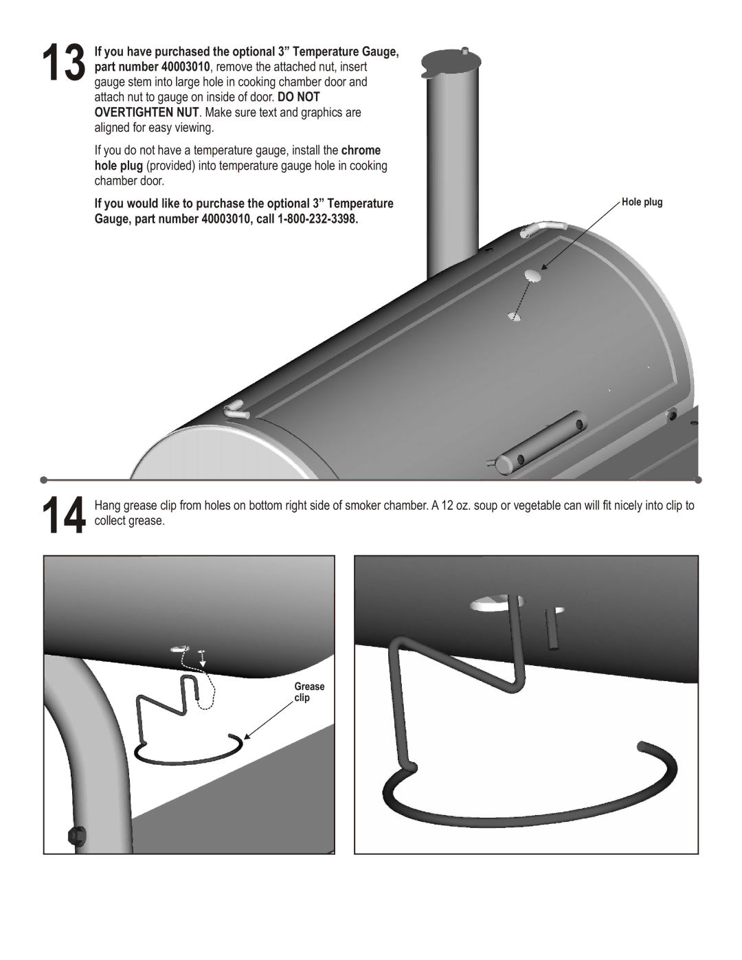 Char-Broil 3201560 manual If you would like to purchase the optional 3 Temperature 