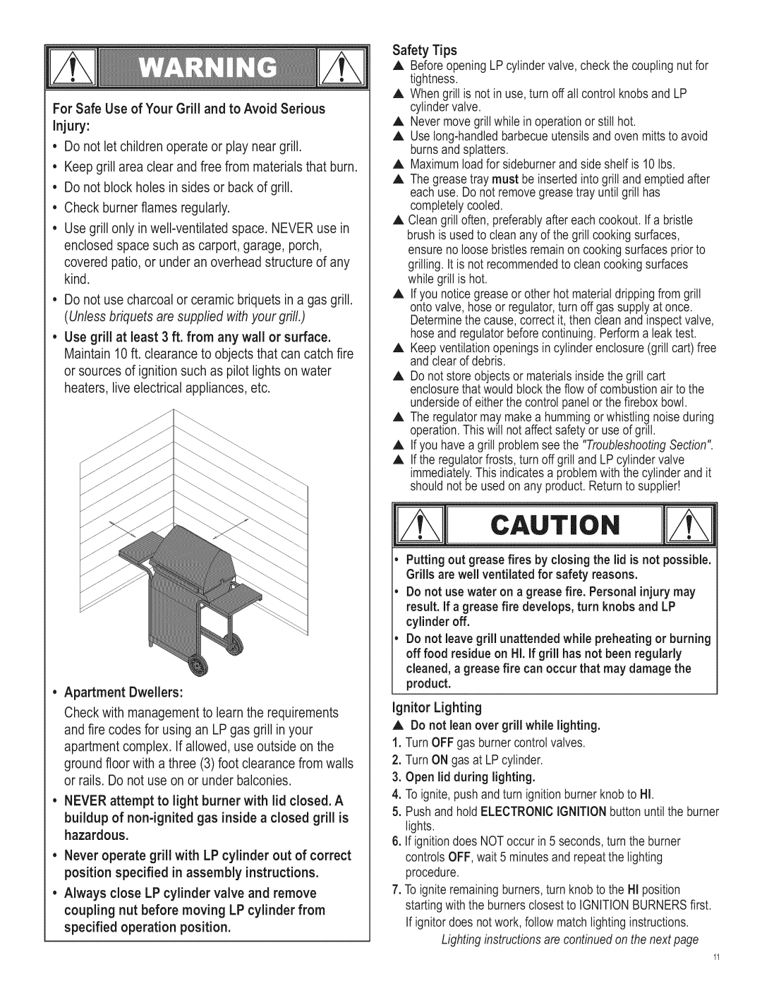 Char-Broil 463221311 manual Cauto 