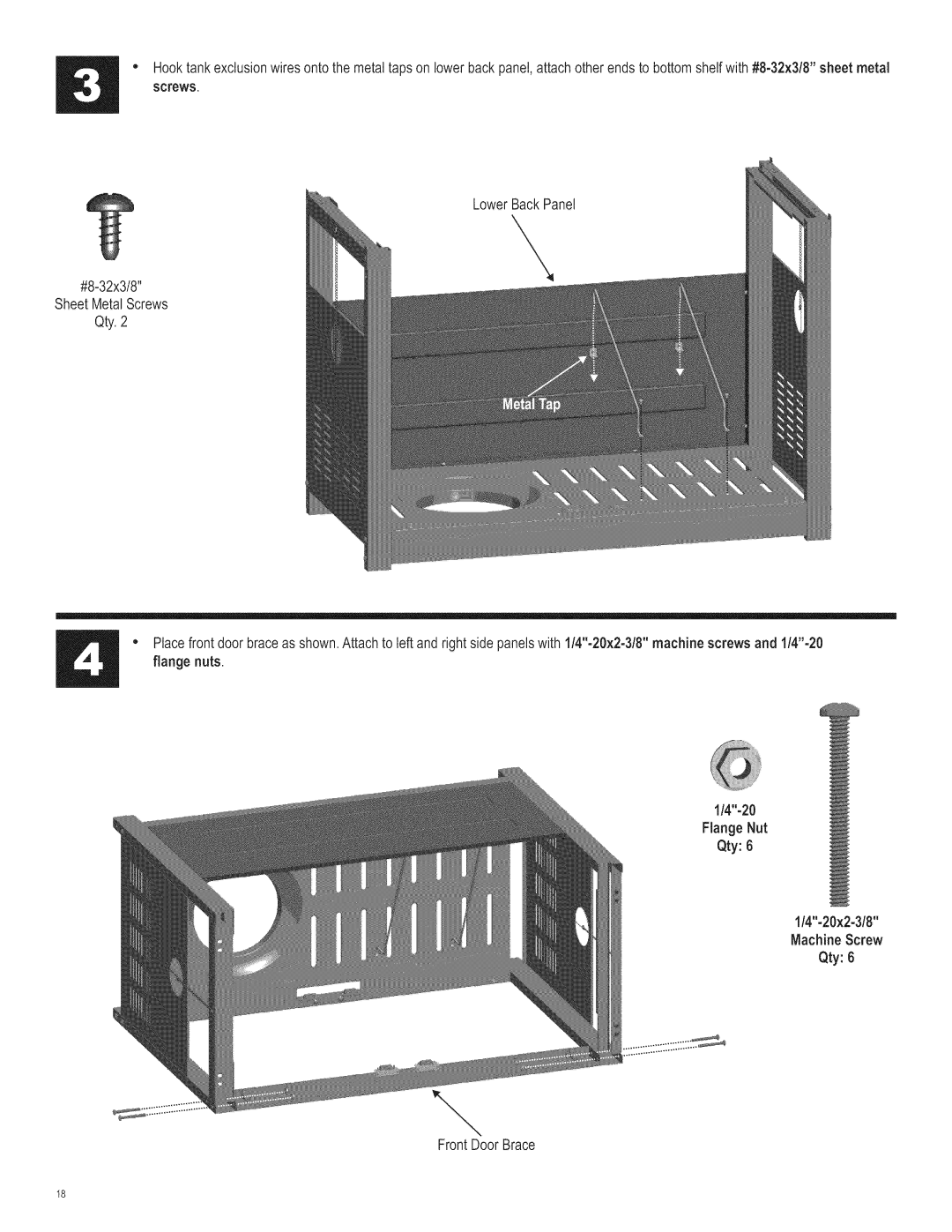 Char-Broil 463221311 manual FrontDoorBrace 