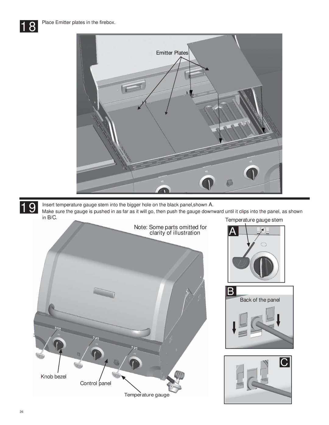 Char-Broil 463222209 manual Clarity of illustration, Emitter Plates 