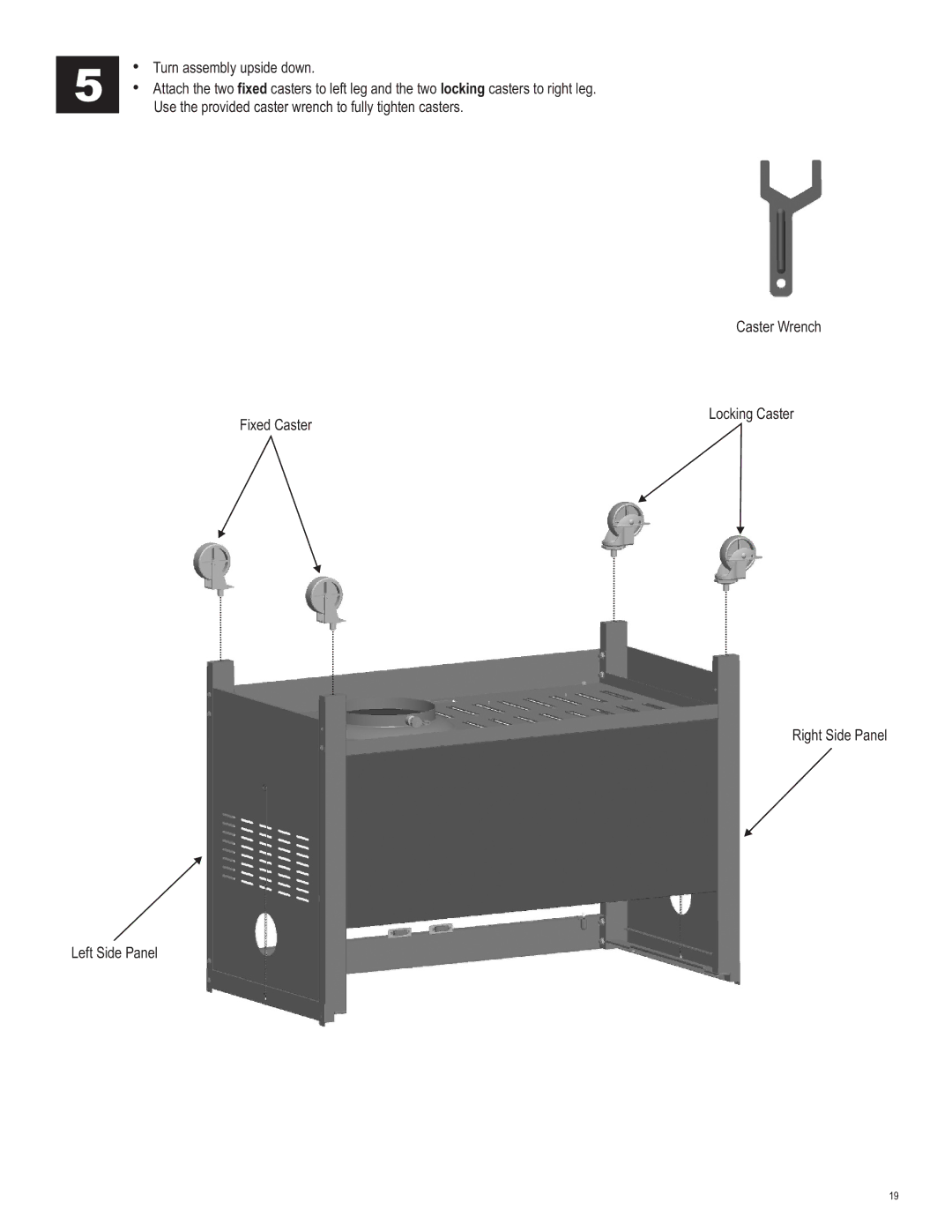 Char-Broil 463230510 manual Turn assembly upside down 