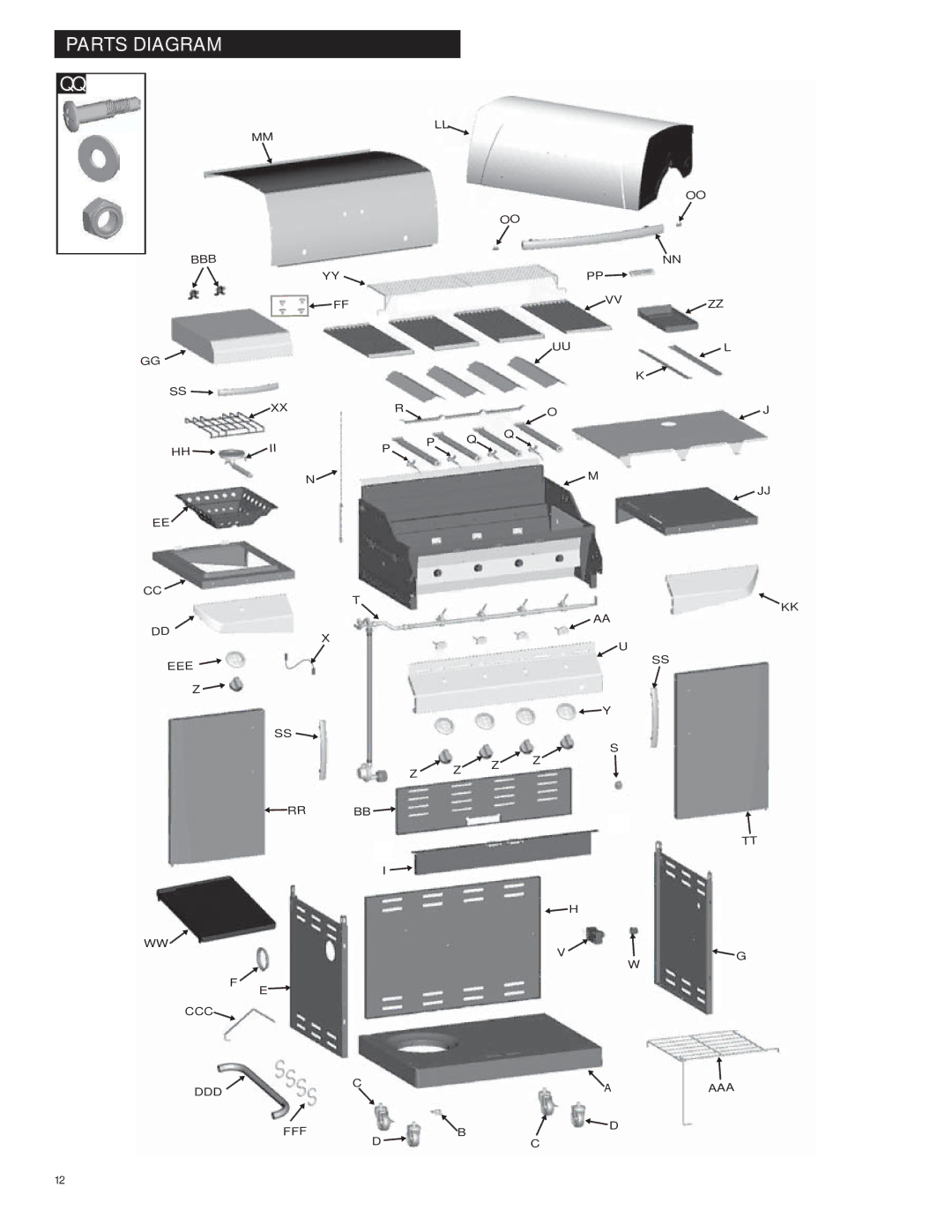 Char-Broil 463231711 manual Parts Diagram 