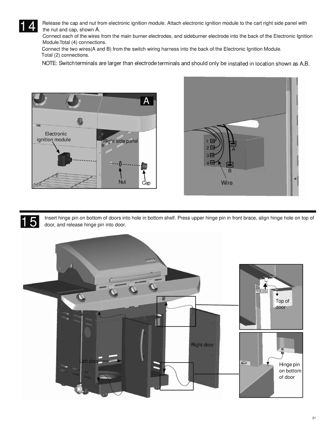 Char-Broil 463232011 manual Wire 