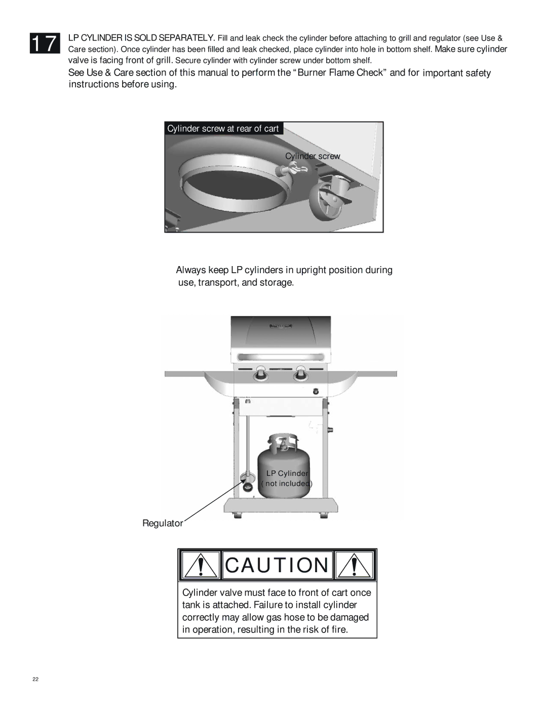 Char-Broil 463243812 manual Regulator 